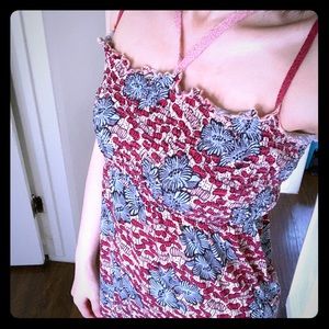 One piece floral slip dress size S/XS